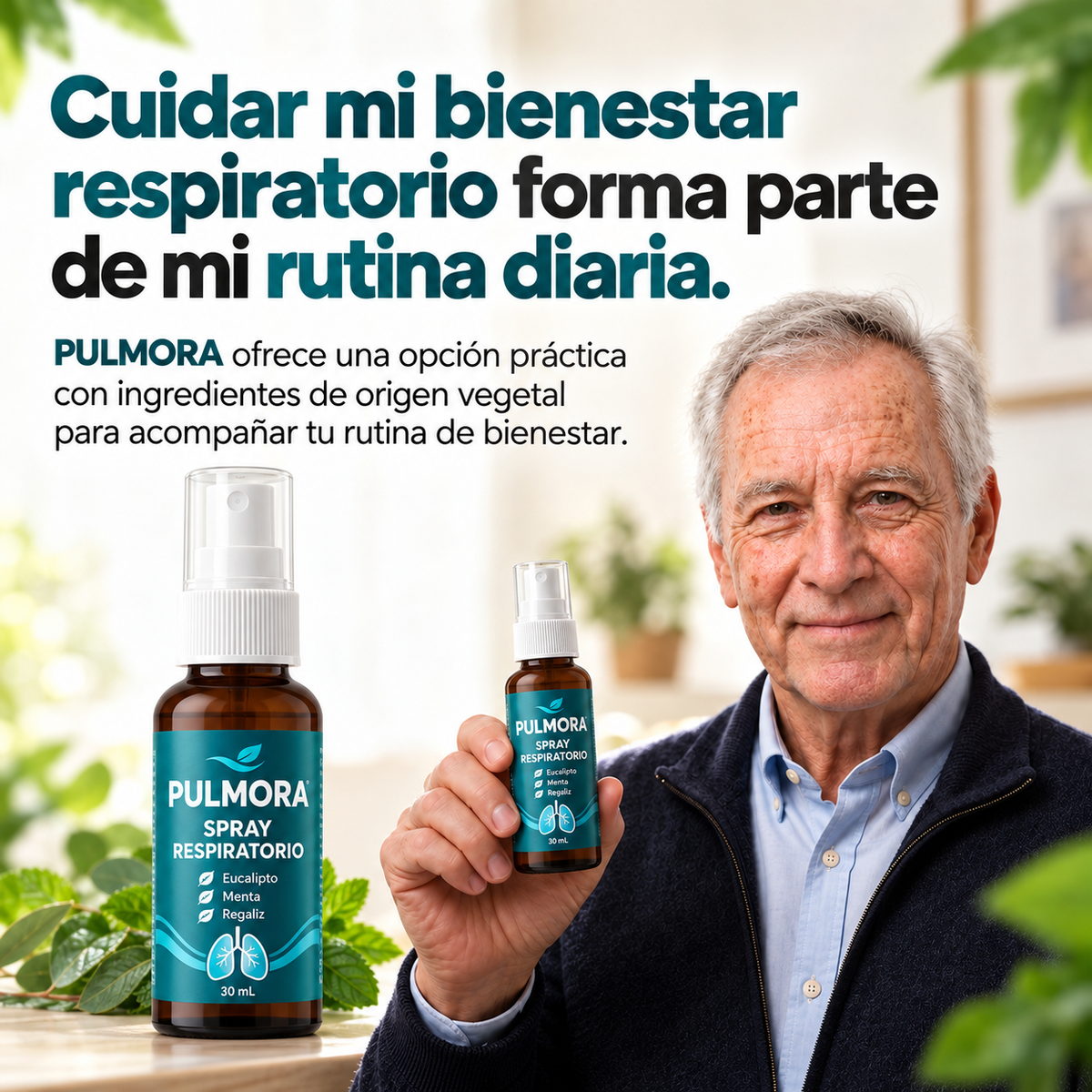 PULMORA | Spray limpiador Despeja tus vías respiratorias en 2-4 semanas