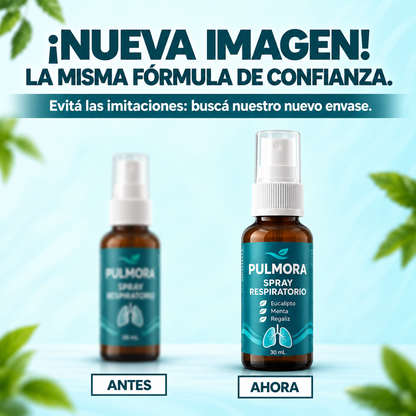 PULMORA | Spray limpiador Despeja tus vías respiratorias en 2-4 semanas